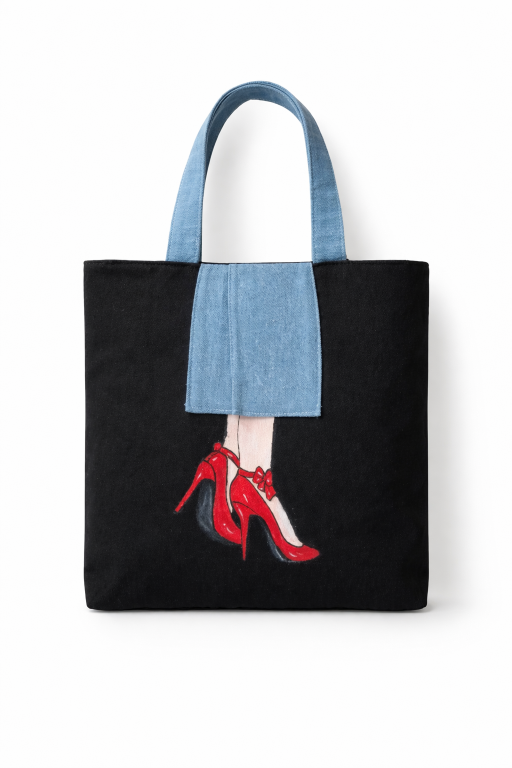 RED HEELS TOTE BAG