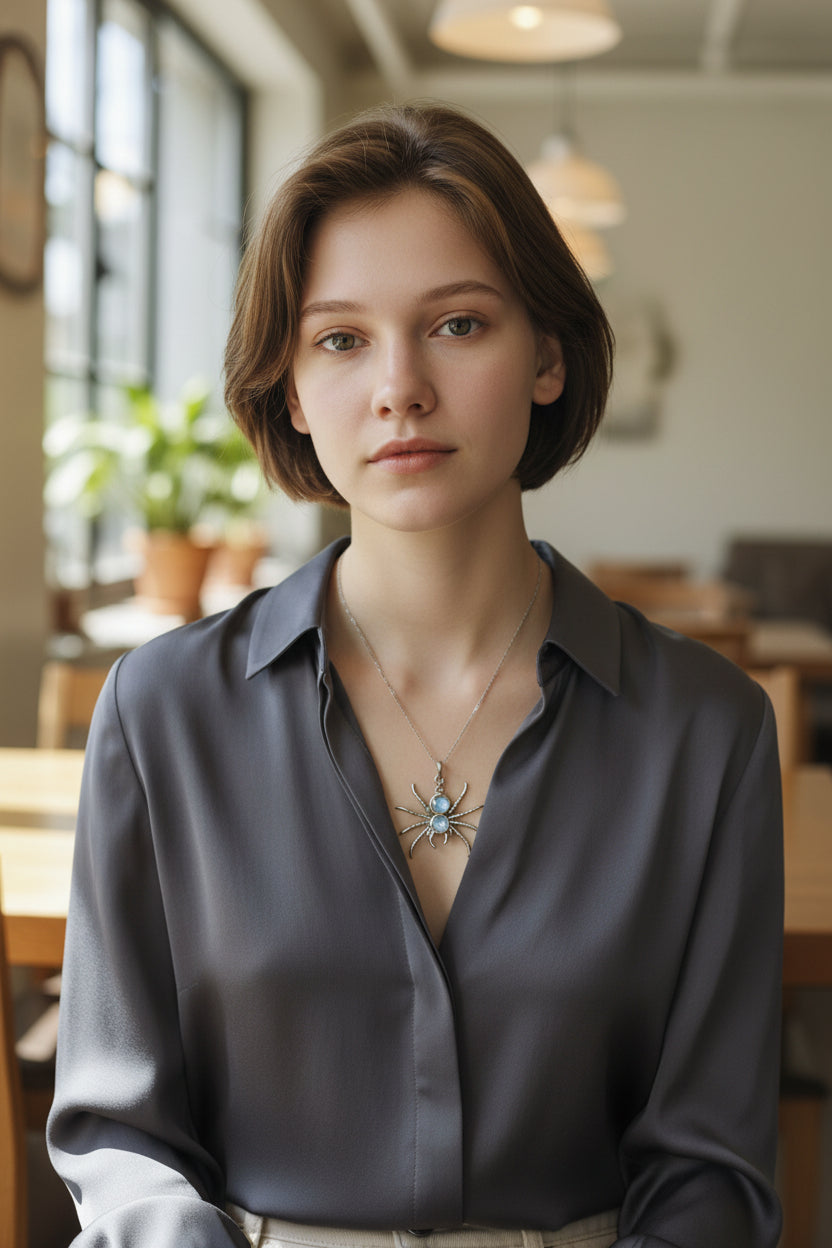 ARACHNE-PENDANT NECKLACE
