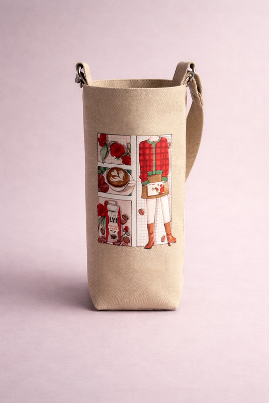 CAFÉ TOTE-CROSSBODY BOTTLE CARRIER BAG