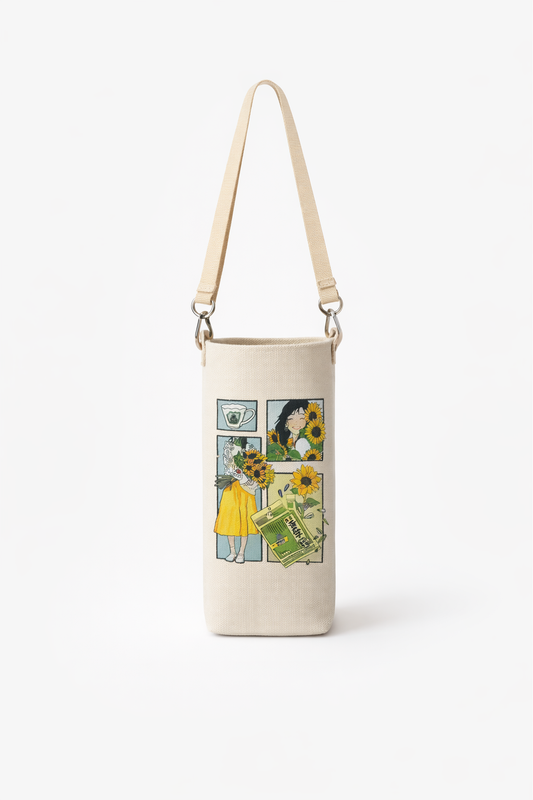 PATCHWORK-CROSSBODY BOTTLE CARRIER BAG