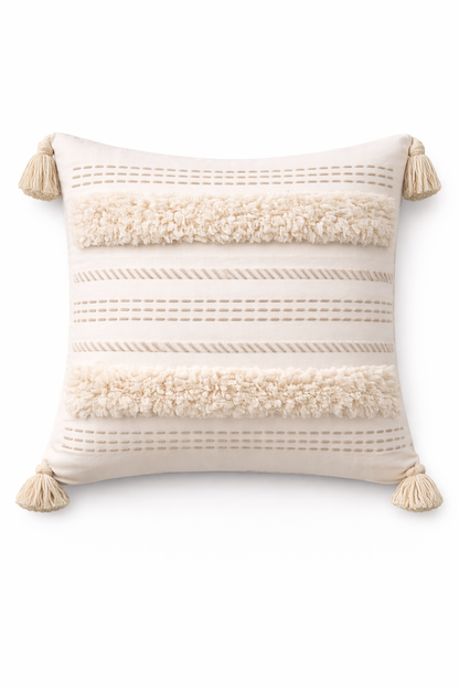 IVORY TASSEL WEAVE