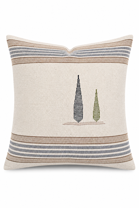 TWIN CYPRESS THROW PILLOW COVER