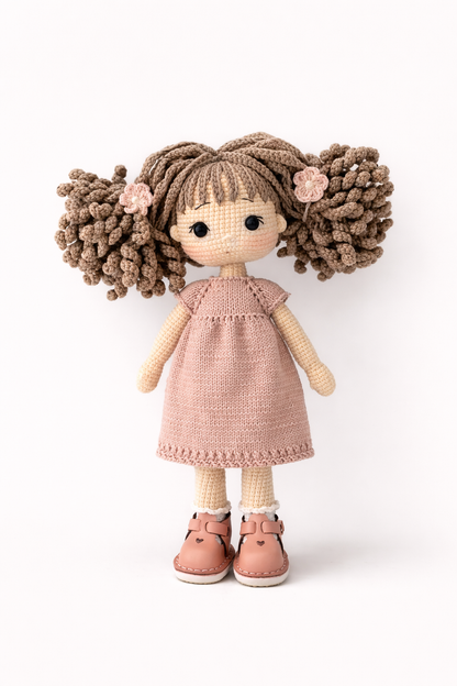 HANDMADE CROCHET PIGTAIL DOLL