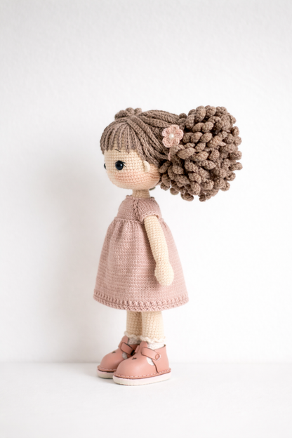 HANDMADE CROCHET PIGTAIL DOLL