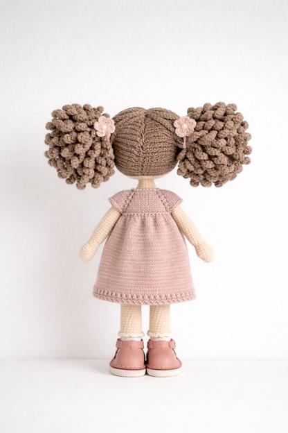 HANDMADE CROCHET PIGTAIL DOLL
