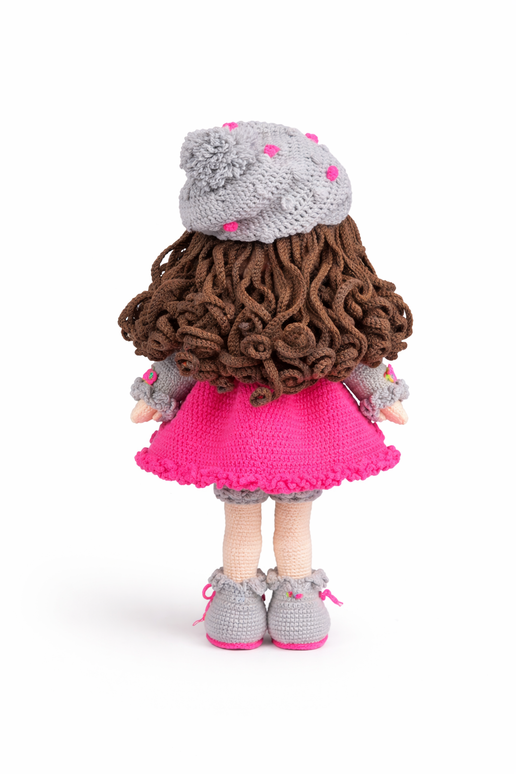 HANDMADE CROCHET BERET DOLL