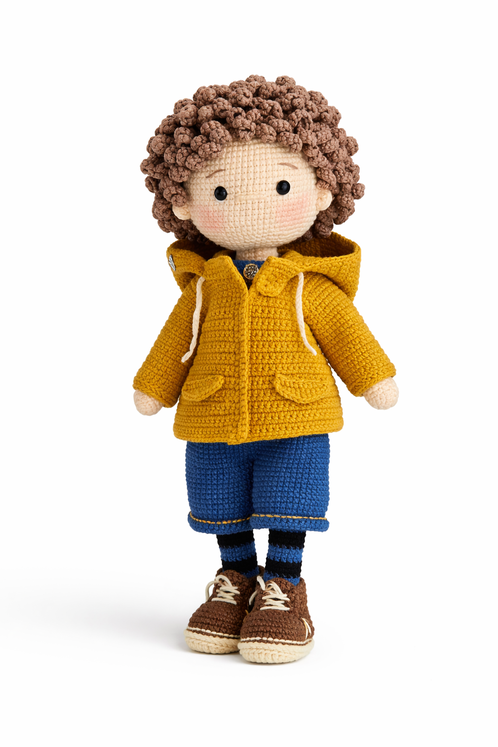 HANDMADE CROCHET BOY ADVENTURE DOLL