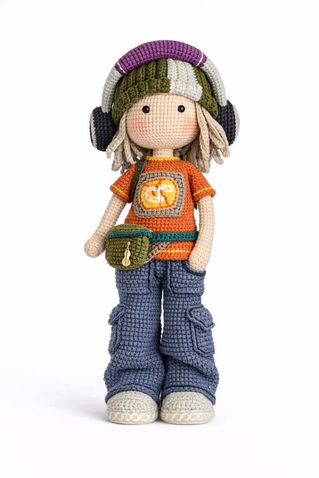 HANDMADE CROCHET STREET STYLE DOLL