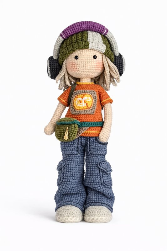 HANDMADE CROCHET STREET STYLE DOLL