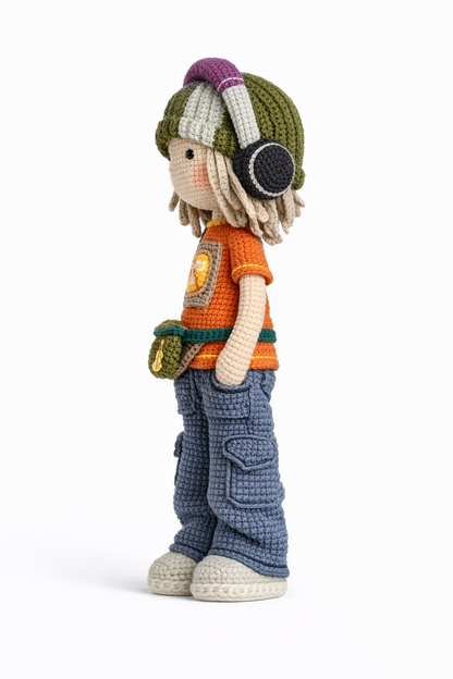 HANDMADE CROCHET STREET STYLE DOLL