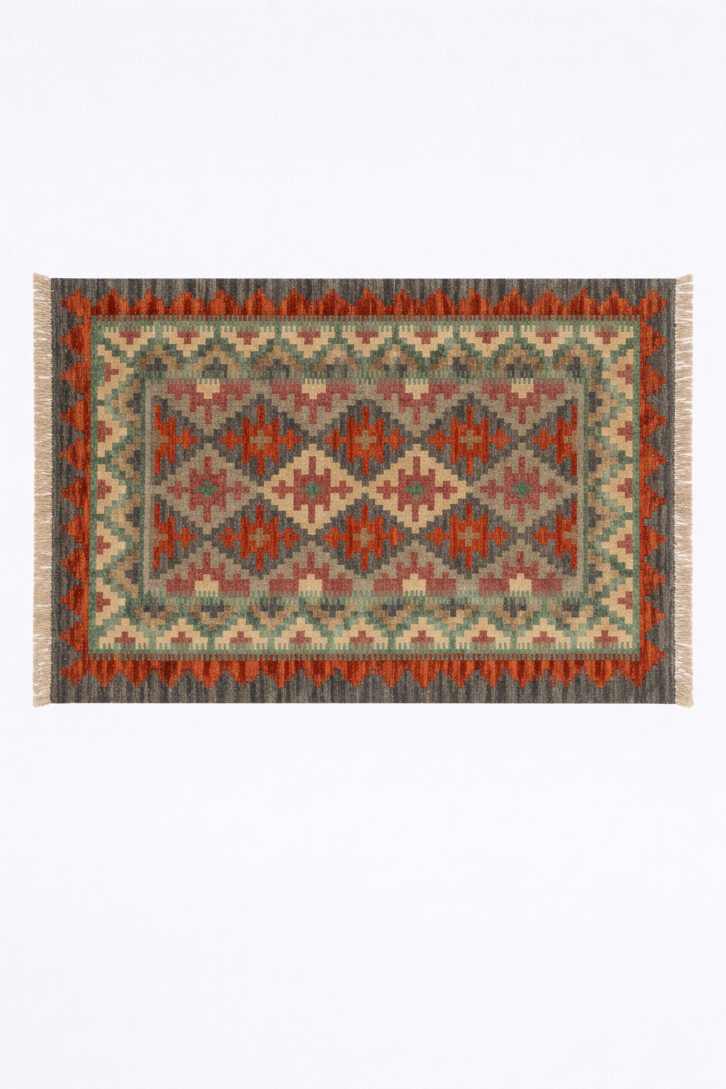GEOMETRIC KILIM- RUNNER RUG