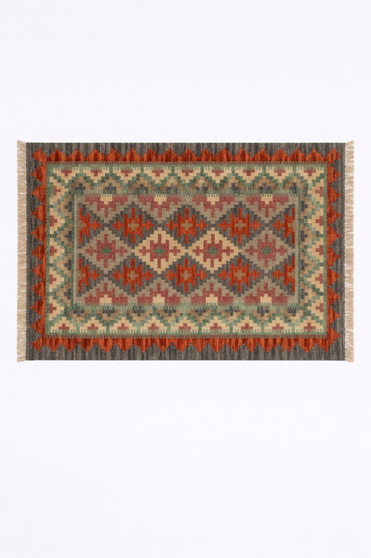 GEOMETRIC KILIM- RUNNER RUG