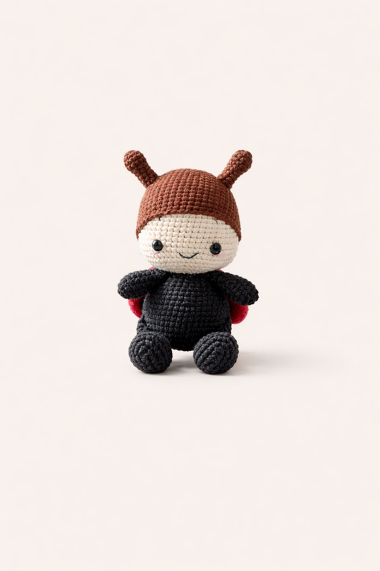 HANDMADE CROCHET LADYBUG PLUSH TOY