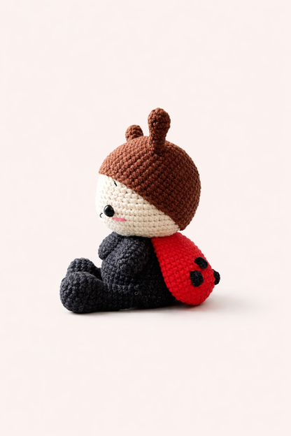 HANDMADE CROCHET LADYBUG PLUSH TOY