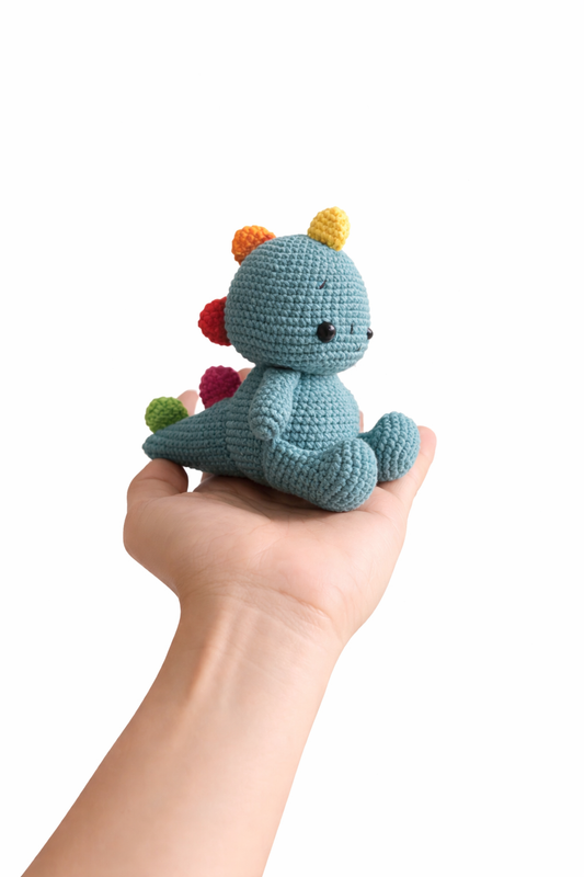 HANDMADE CROCHET DINOSAUR PLUSH TOY