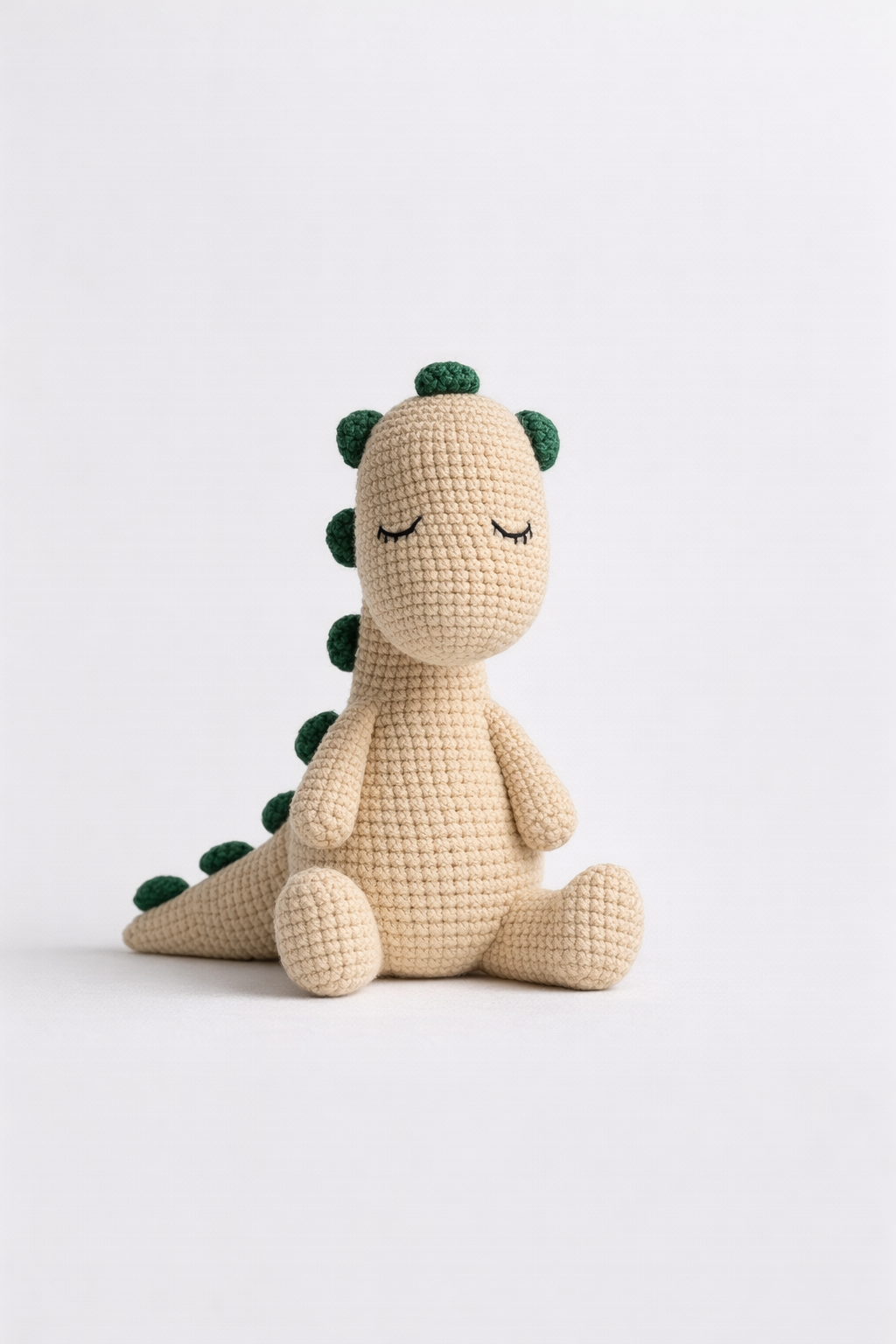 HANDMADE CROCHET DINOSAUR PLUSH WITH HAT
