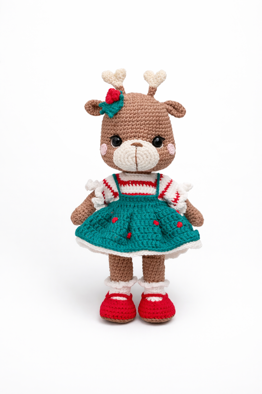 AMIGURUMI CROCHET REINDEER DOLL