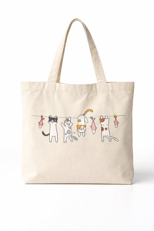PLAYFUL KITTIES TOTE BAG