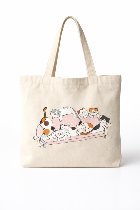 COZY CAT SOFA TOTE BAG