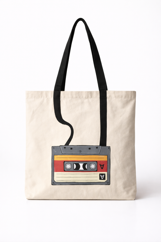 RETRO MIXTAPE TOTE BAG