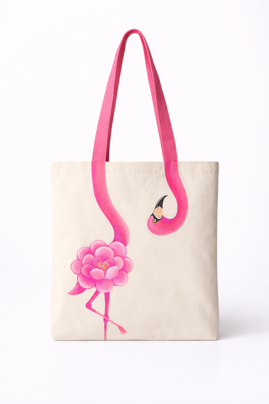 FLAMINGO BLOOM TOTE BAG
