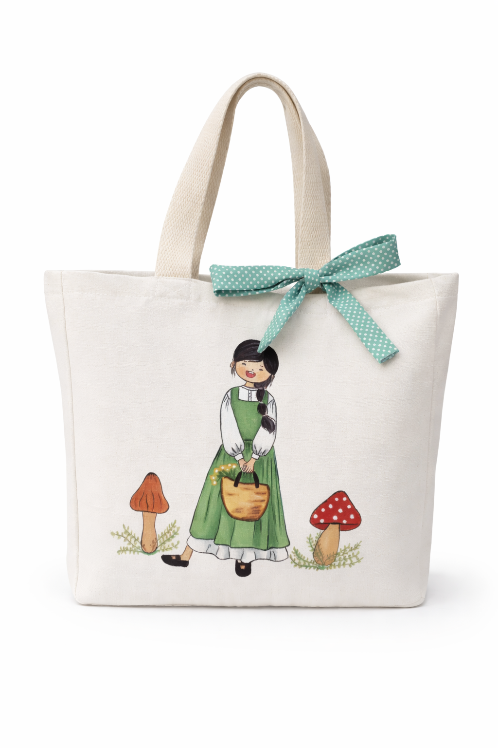 MUSHROOM GIRL TOTE BAG