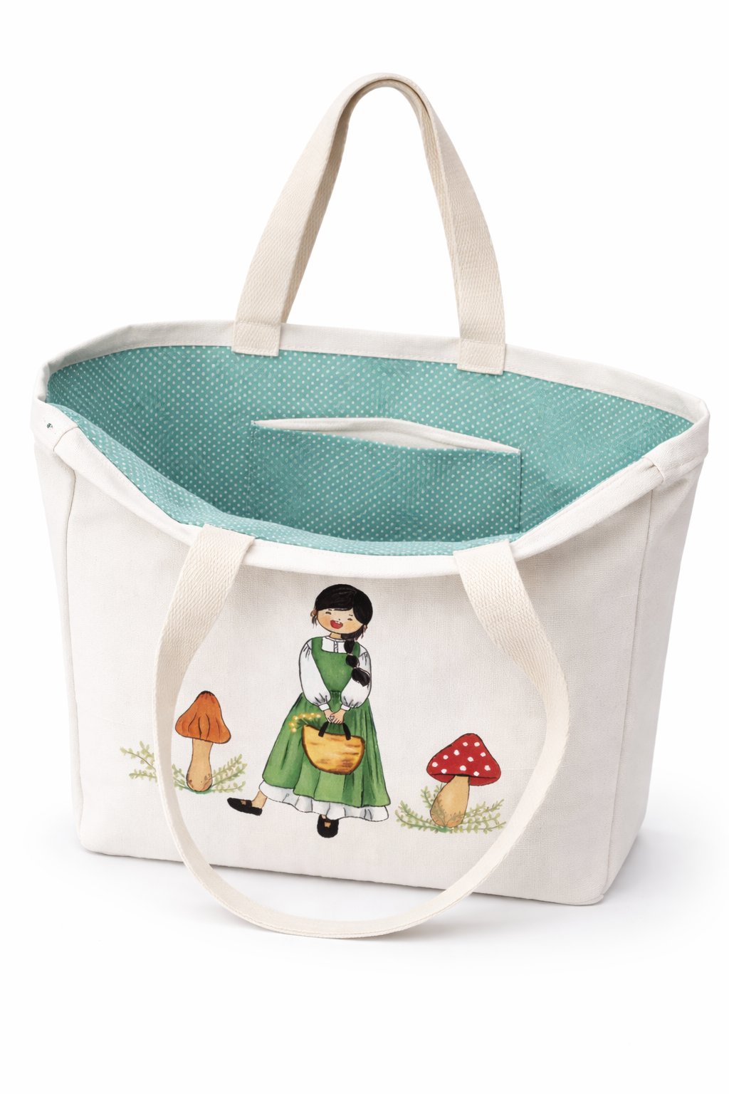 MUSHROOM GIRL TOTE BAG