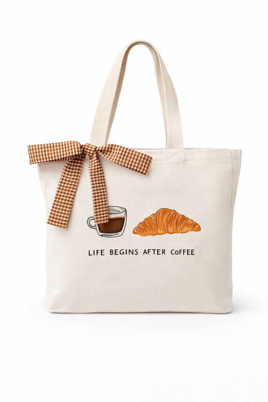 COFFEE CROISSANT TOTE BAG