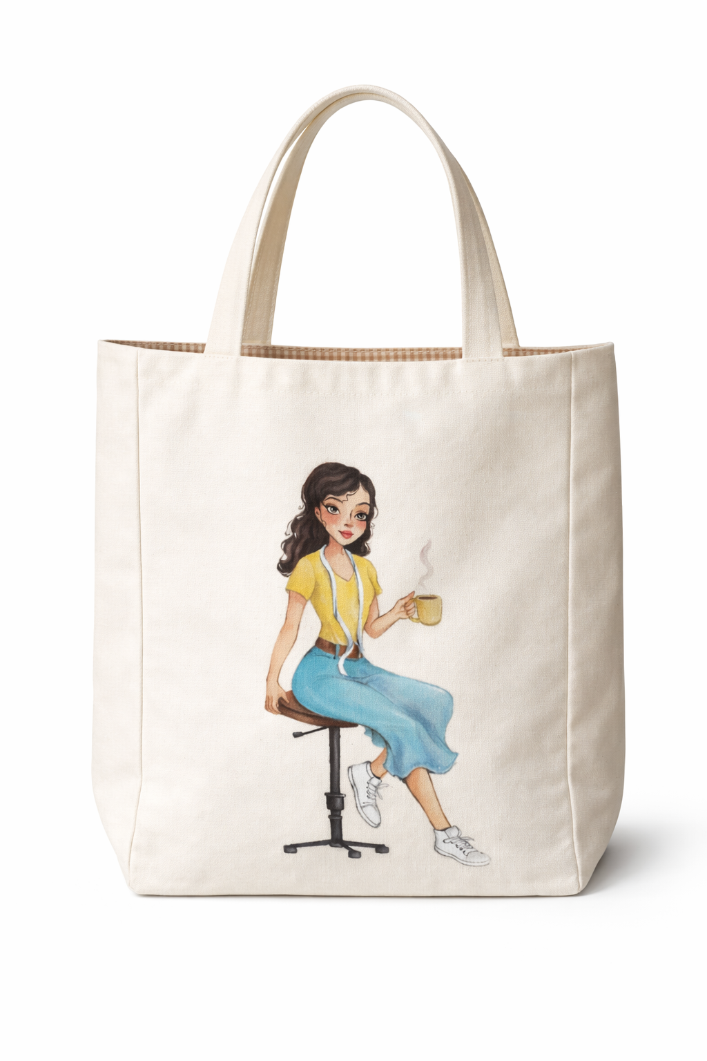 CAFE GIRL TOTE BAG