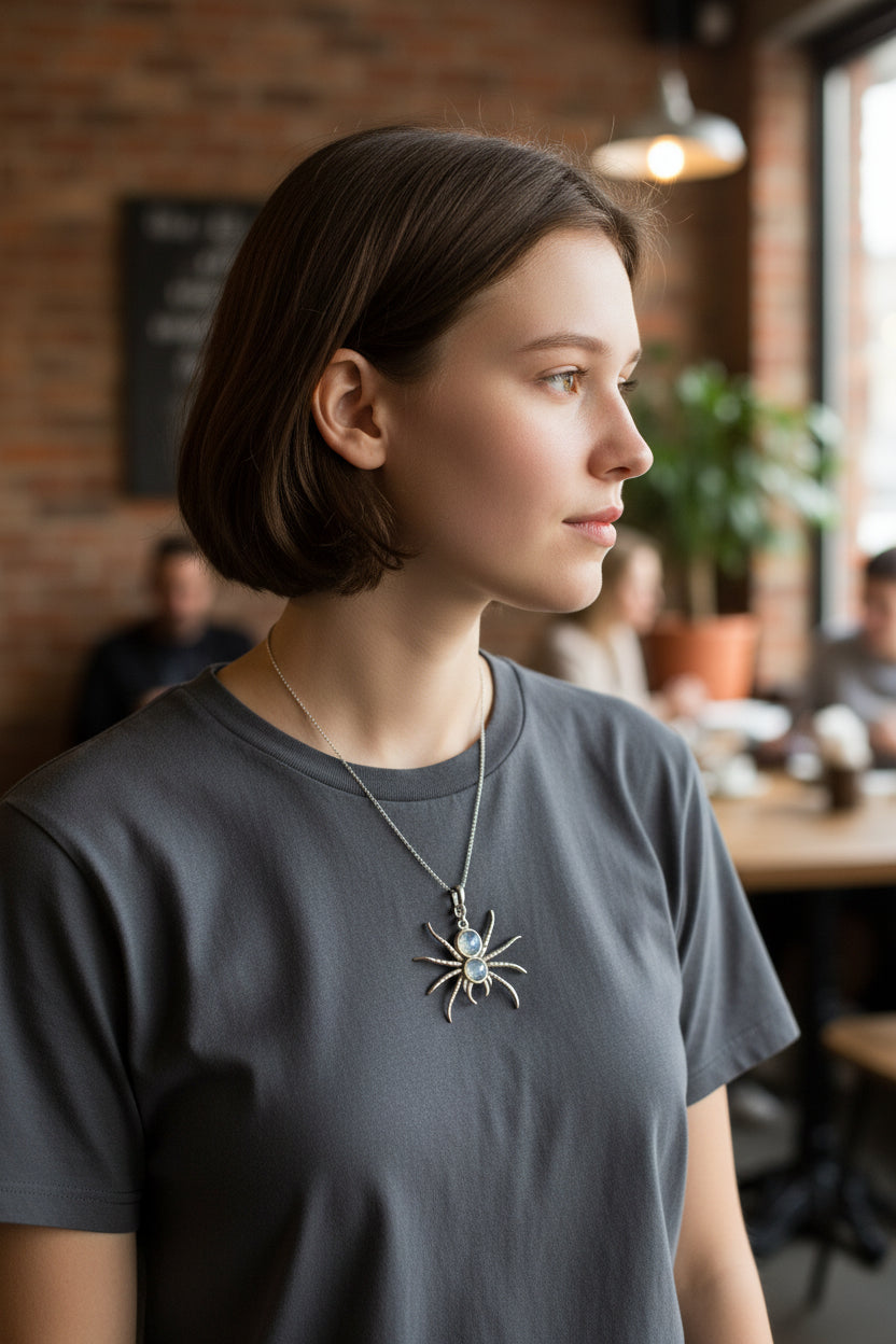 ARACHNE-PENDANT NECKLACE