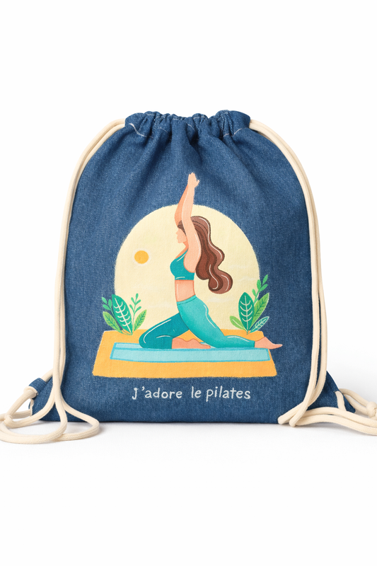 PILATES SUNFLOW DRAWSTRING BAG